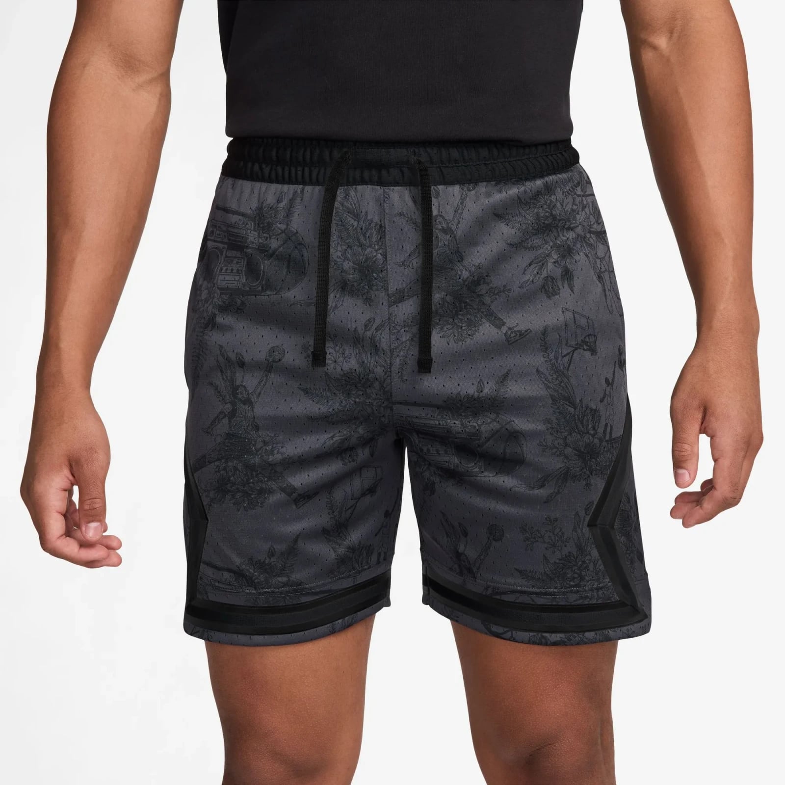 Шорти Jordan Sport Dri-FIT Printed Diamond чорні (FV8614-010)