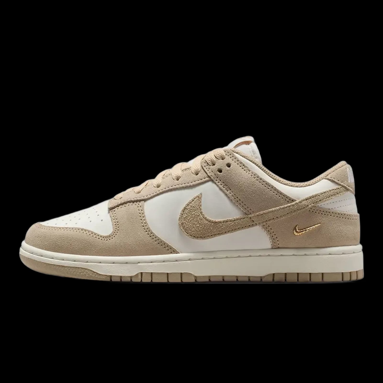 Nike Dunk Low Suede Sail Linen Metallic Gold WMNS